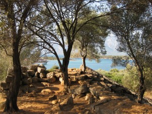 adada kalıntılar