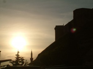sunset from gaziantep castle