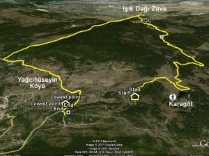Işık Dağı Rota